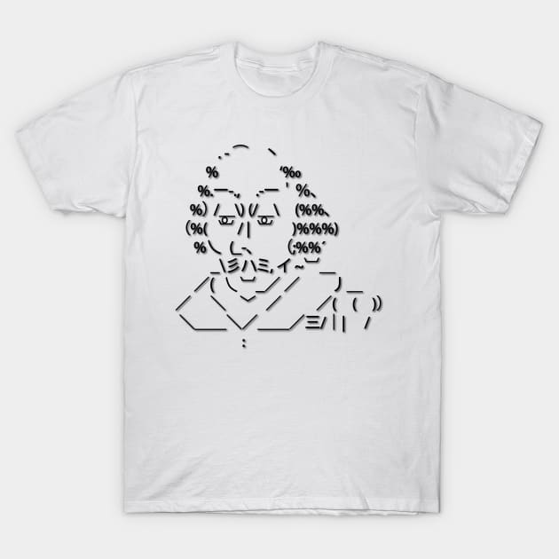 ASCII art Shakespeare T-Shirt by kpcuk